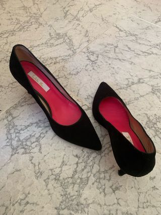 Zapatos de vestir negros ante T36