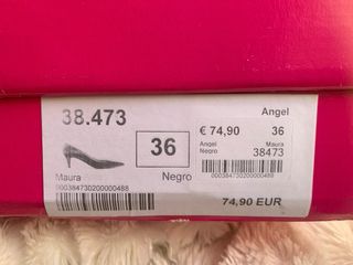 Zapatos de vestir negros ante T36