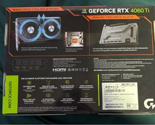 Tarjeta Gráfica Gigabyte RTX 4060 Ti Windforce OC