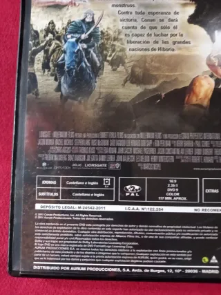 Conan El Bárbaro DVD Película Acción Fantasía
