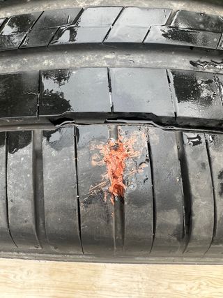 Two tires from BMW X5. 285/45ZR19 Hankook.