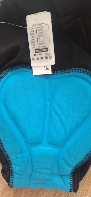 Culotte Ciclismo Niños Rockrider 10 Años