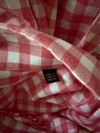 Camisa cuadros rosa Massimo Dutti Talla M