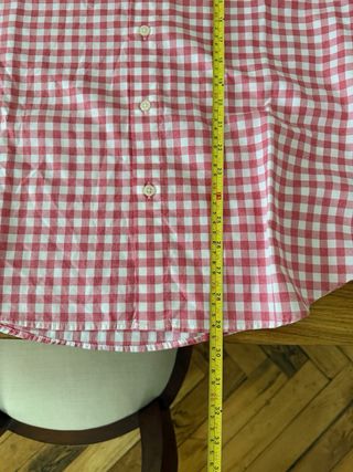 Camisa cuadros rosa Massimo Dutti Talla M