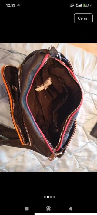 Bolso Desigual Negro Multicolor