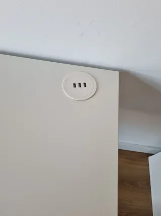 Escritorio MICKE Ikea Blanco con 2 cajones