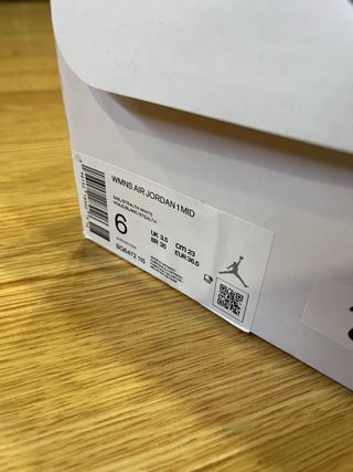 Jordan 1 Mid Stealth Gris Blanco