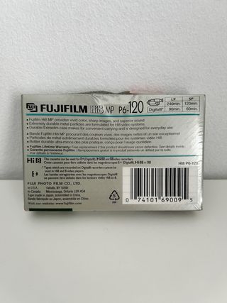 Lote 5 cintas Fujifilm Hi8 MP P6-120