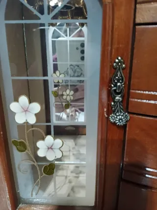 Joyero madera 4 cajones espejo terciopelo