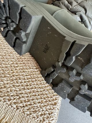 Botas Zara verdes acolchadas