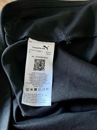 Mallas deportivas Puma negras
