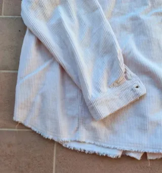 Giacca Zara donna bianco corduroy