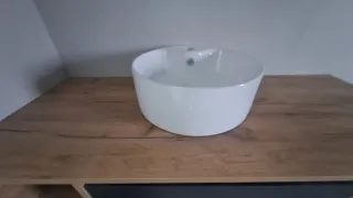 Fregadero redondo porcelana a estrenar