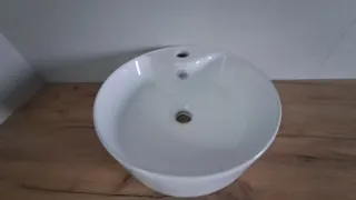 Fregadero redondo porcelana a estrenar