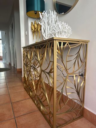 Consola recibidor metal