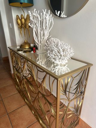 Consola recibidor metal