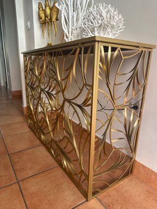 Consola recibidor metal