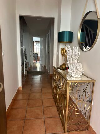 Consola recibidor metal