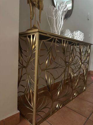 Consola recibidor metal