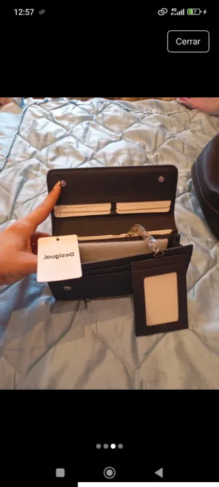 Borsa Desigual blu navy con design