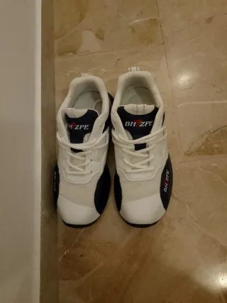 Scarpe uomo invernali blu e bianche