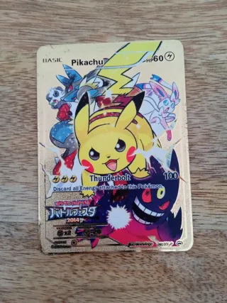 Carta Pokémon Pikachu Dura Colección