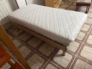 Cama articulada madera y metal