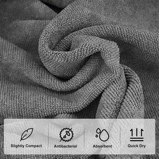 Asciugamano da palestra con tasca con cerniera