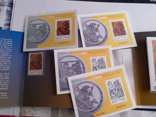 Medalla Plata Santo Domingo Silos + Sellos