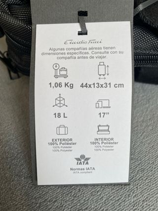 BOLSO MALETIN MOCHILA PARA ORDENADOR EMIDIO TUCCI