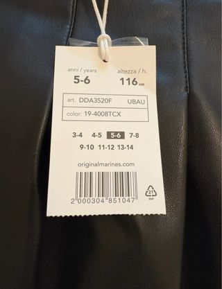 Gonna Original Marines bambina 5/6 anni