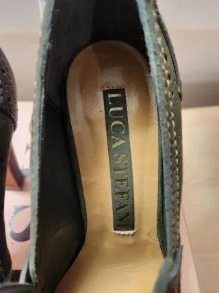 Scarpe donna verdi con tacco