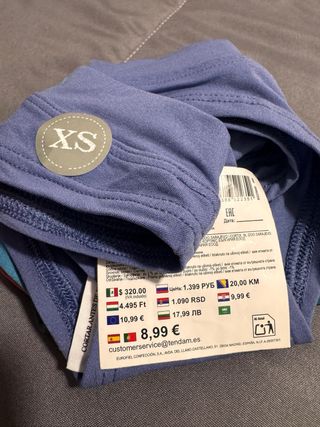 Pack 4 tangas algodón XS