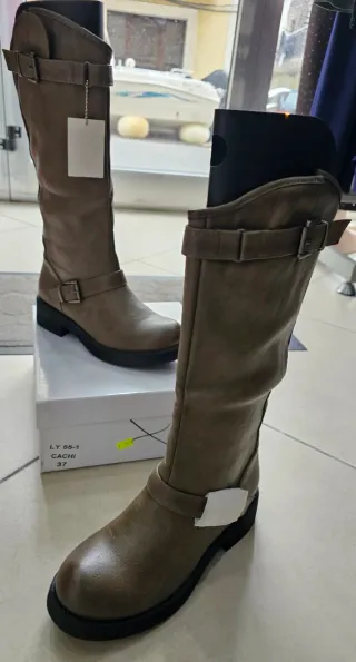 Stivali donna color tortora taglia 37