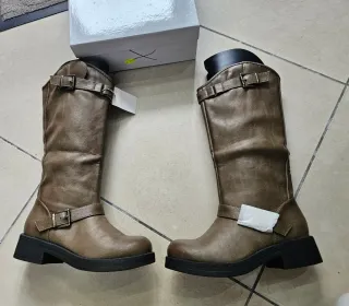 Stivali donna color tortora taglia 37