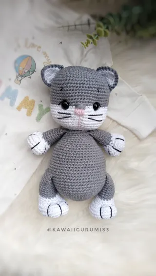 Gato bebe Amigurumi ganchillo