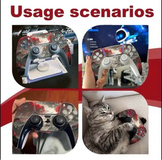 Skin per Controller PS5 - Design Montagne Rosse