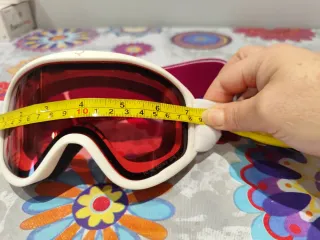 Máscara de esquí rosa y blanca CÉBÉ