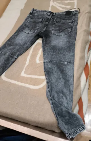 Pantalón Koröshi Negro Desgastado