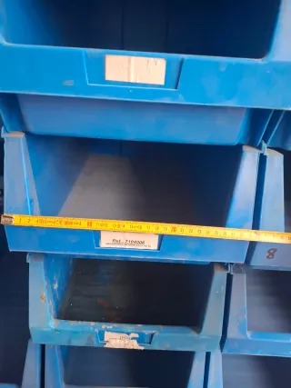 Cajas Gavetas Apilables Azules 1 unidad