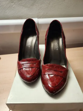 Scarpe donna Tintoretto rosse tacco alto