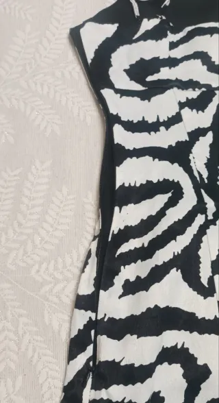 Vestido estampado cebra tirantes