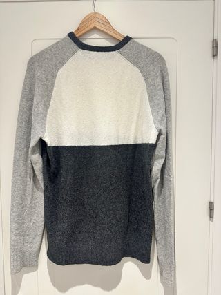 Jersey Mango Man Tricolor Gris Talla M