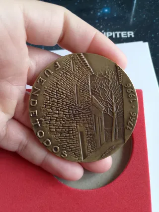 Medalla Bronce Goya y Moneda Plata 2000 Pesetas