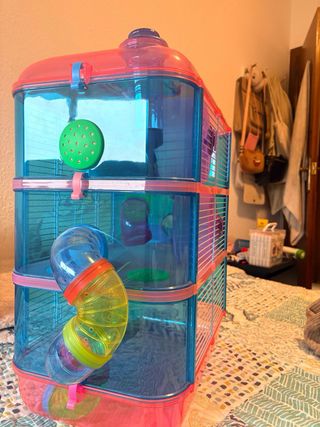 Casita para hámster de 3 niveles