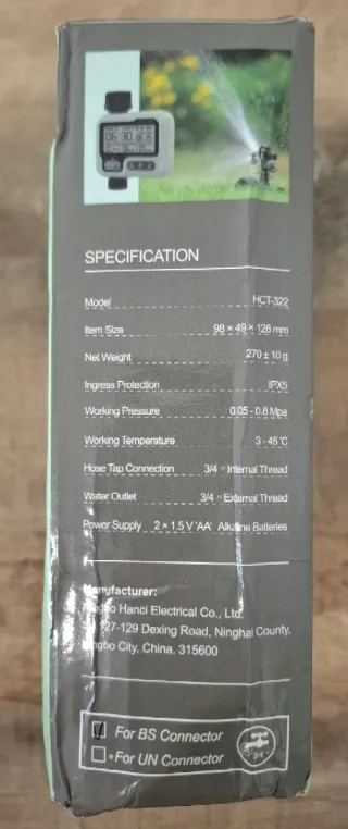 Temporizador de riego para jardín