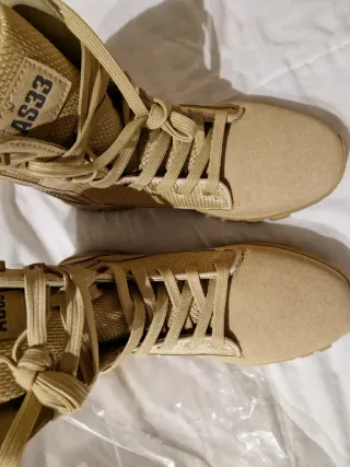 Botas Tácticas Altas Beige Talla 45