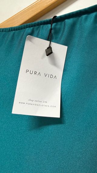 Vestido Pura Vida Azul Petróleo Talla Única