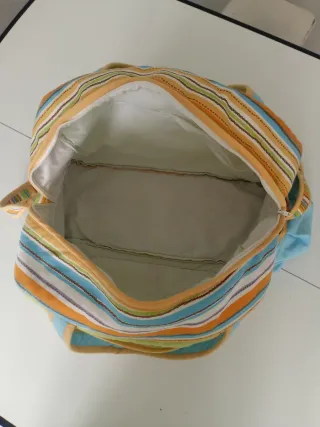 Bolsa de bebé con osito bordado