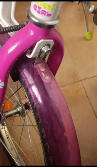 Bicicleta infantil Btwin 20 morada